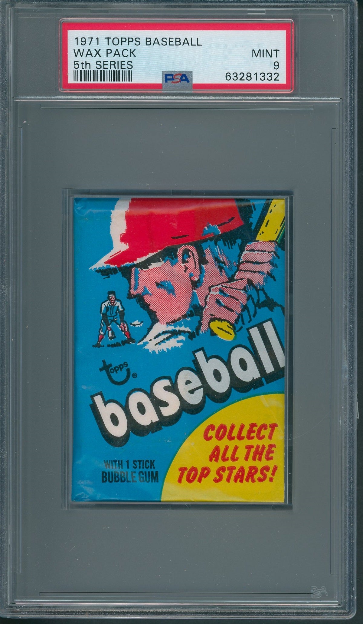 1971 Topps Baseball 5th Series Wax Pack PSA 9 *1332