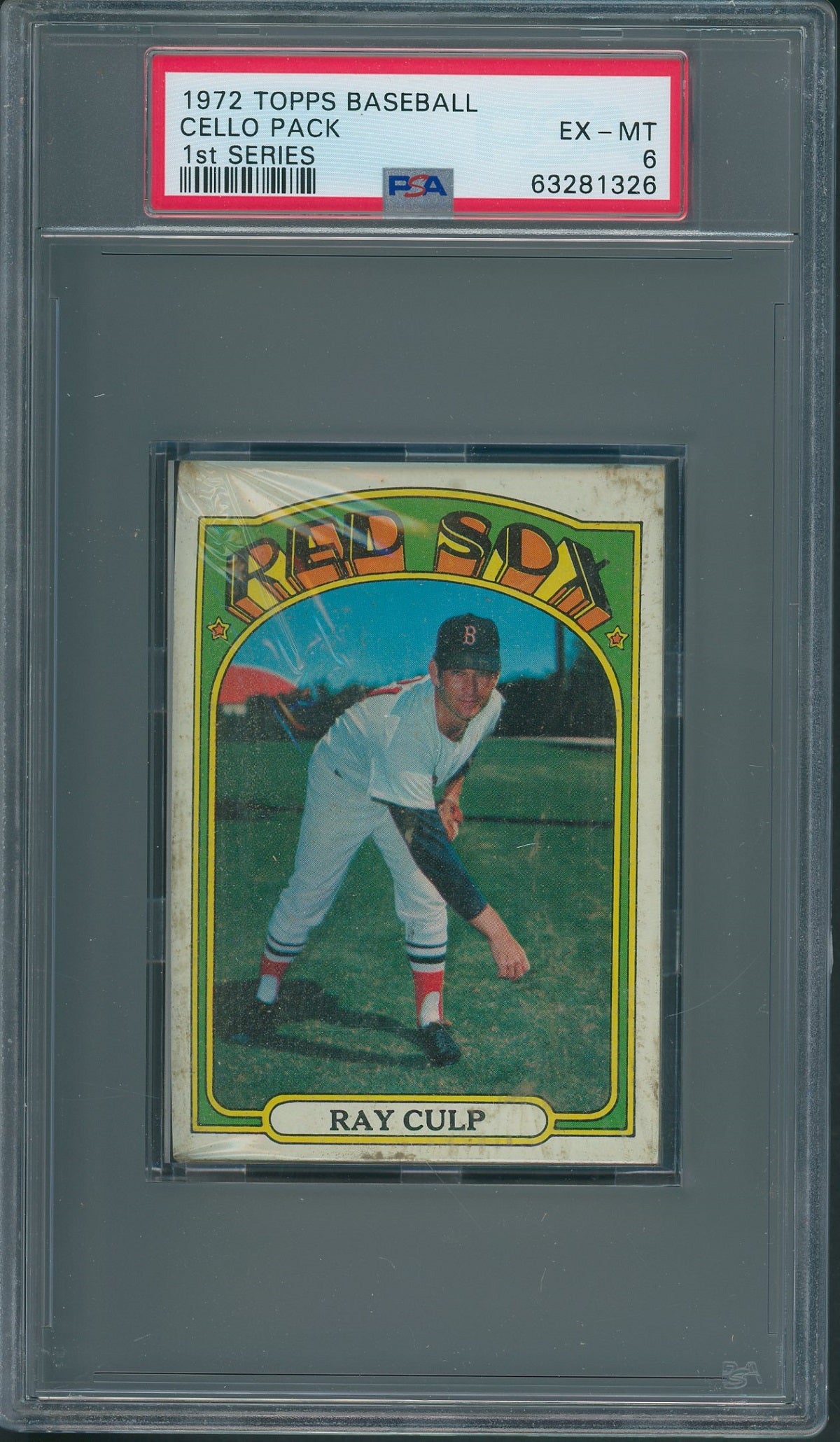 1972 Topps Baseball 1st Series Cello Pack PSA 6 *1326