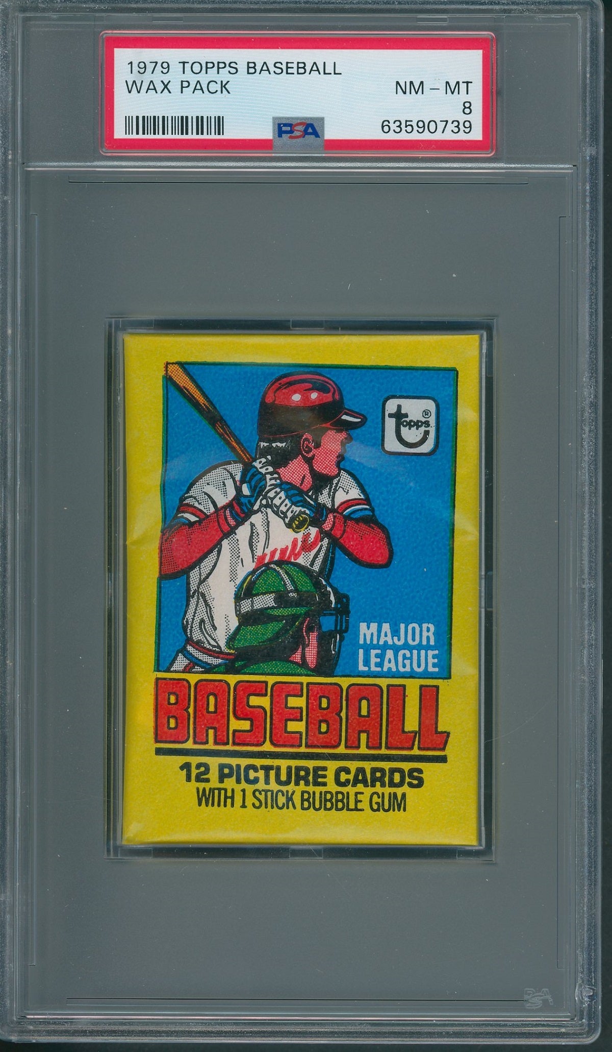 1979 Topps Baseball Unopened Wax Pack PSA 8