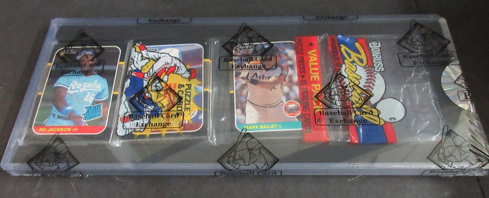 1987 Donruss Baseball Unopened Rack Pack (Bo Jackson Top) (BBCE)