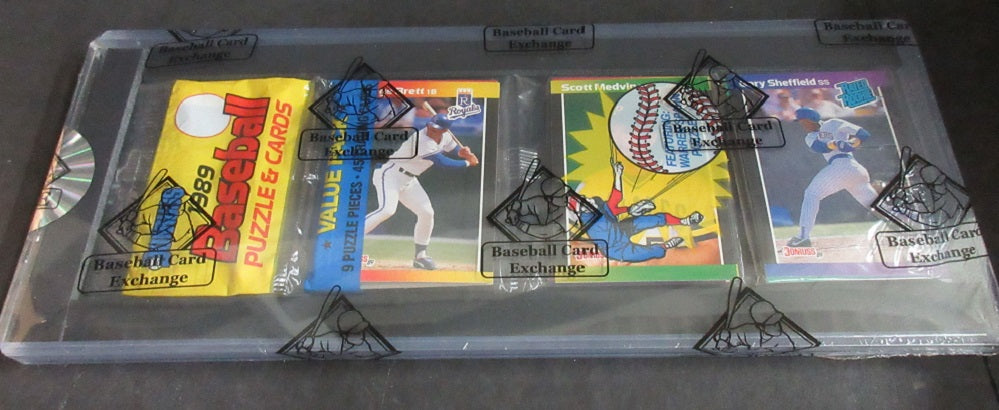 1989 Donruss Baseball Unopened Rack Pack (Sheffield Top) (BBCE)