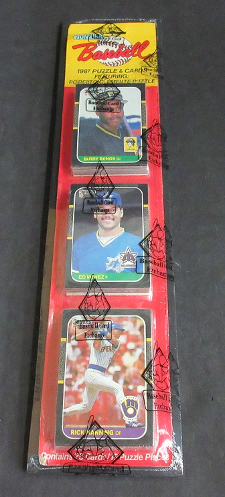 1987 Donruss Baseball Unopened Blister Rack Pack (Bonds Top) (BBCE)