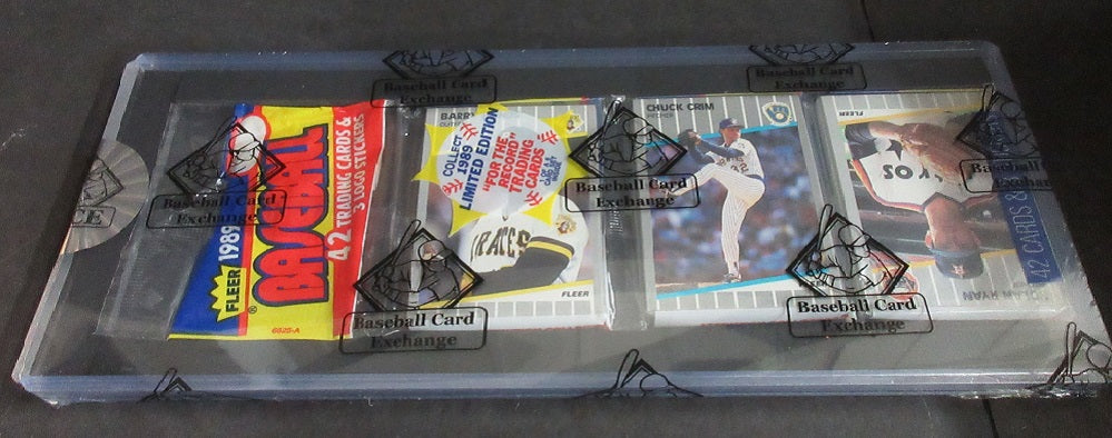 1989 Fleer Baseball Unopened Rack Pack (Ryan Bonds Top) (BBCE)