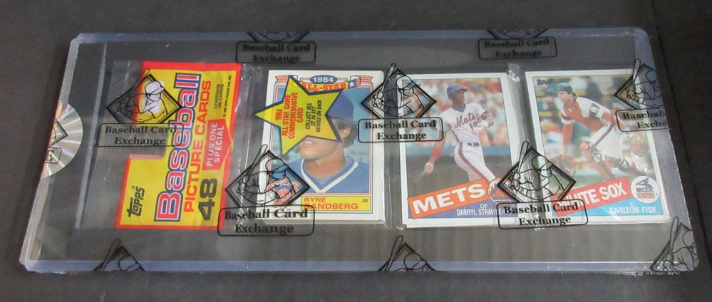 1985 Topps Baseball Unopened Rack Pack (Clemens Back) (BBCE)