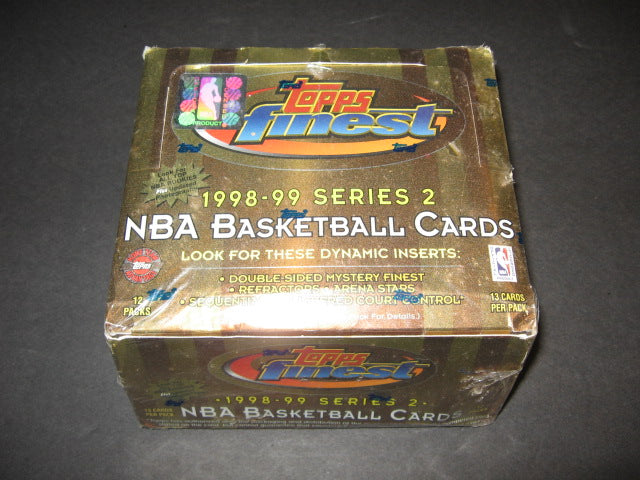 1998/99 Topps Finest Basketball Series 2 Jumbo Box (HTA)