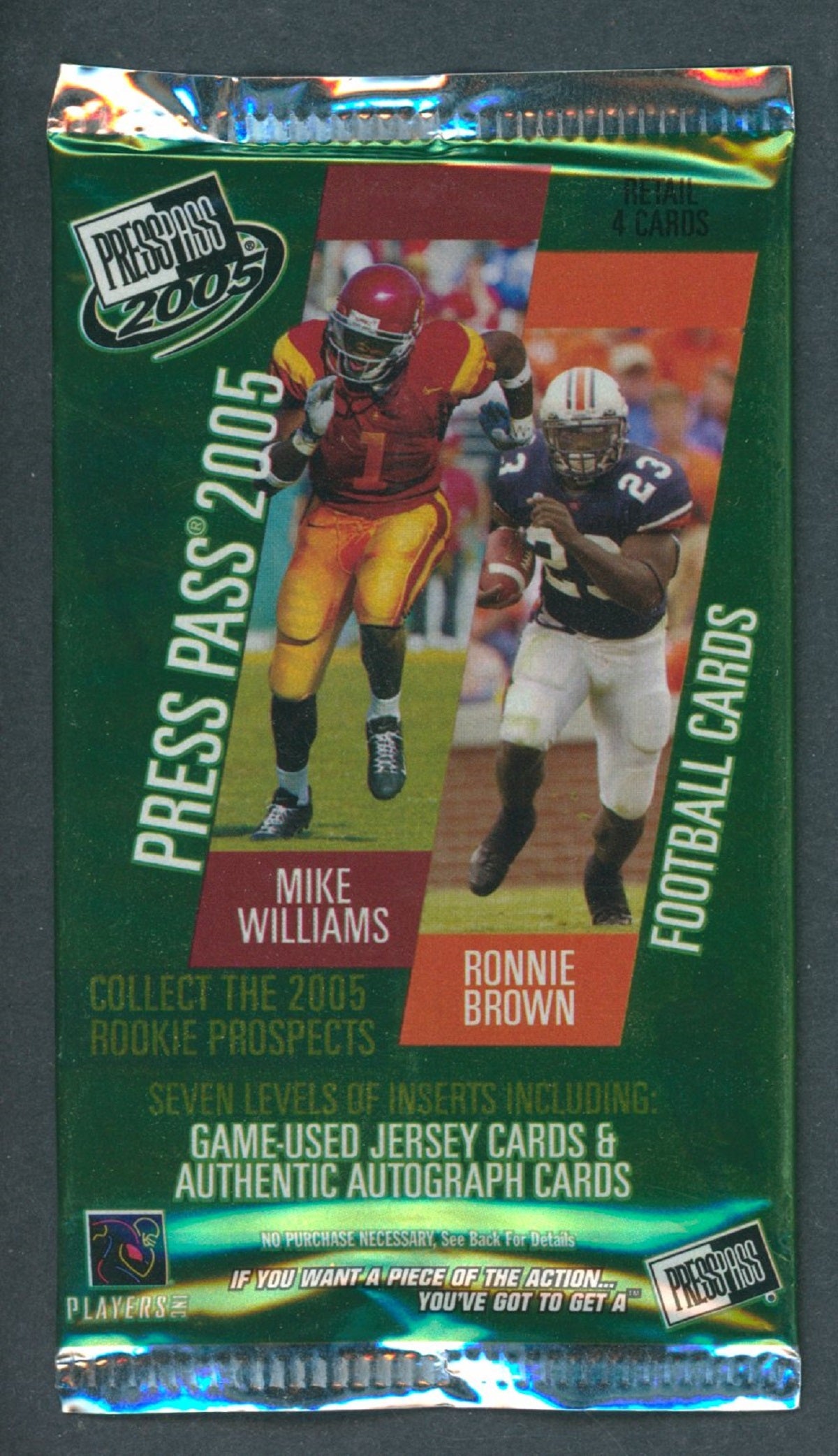 2005 Press Pass Football Unopened Pack (Retail)