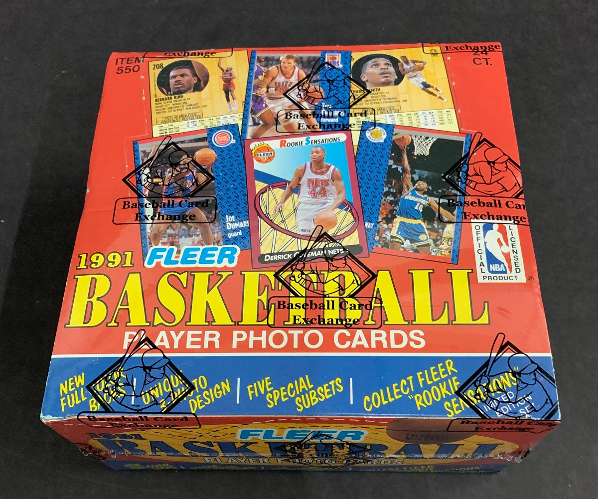 1991/92 Fleer Basketball Unopened Series 1 Jumbo Box (FASC)