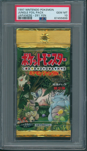 1997 Pokemon Jungle Unopened Pack Japanese 291 Yen PSA 10 *5699 Baseball Card Exchange 1997 Pokemon Jungle Unopened Pack Japanese 291 Yen PSA 10 *5699 Baseball Card Exchange