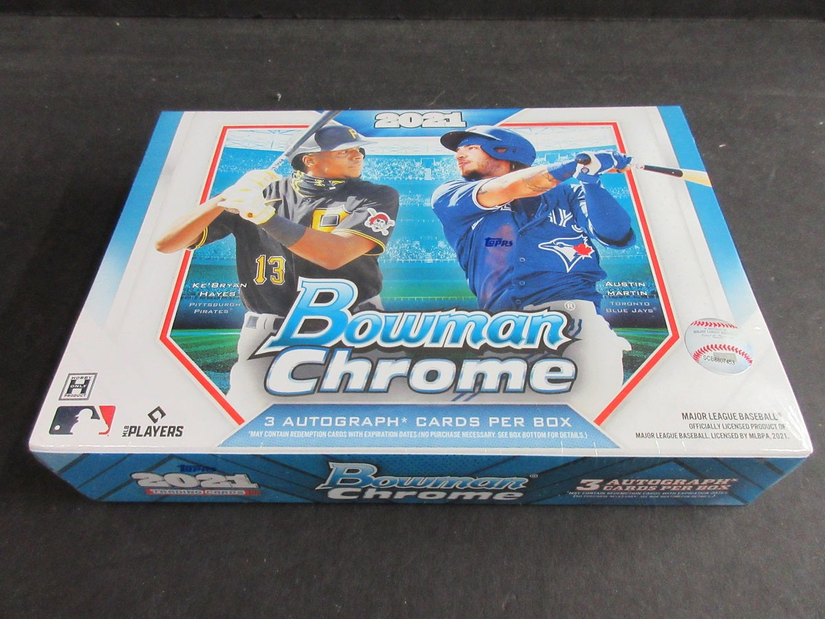 2021 Bowman Chrome Baseball Box (HTA) (3 Autos)