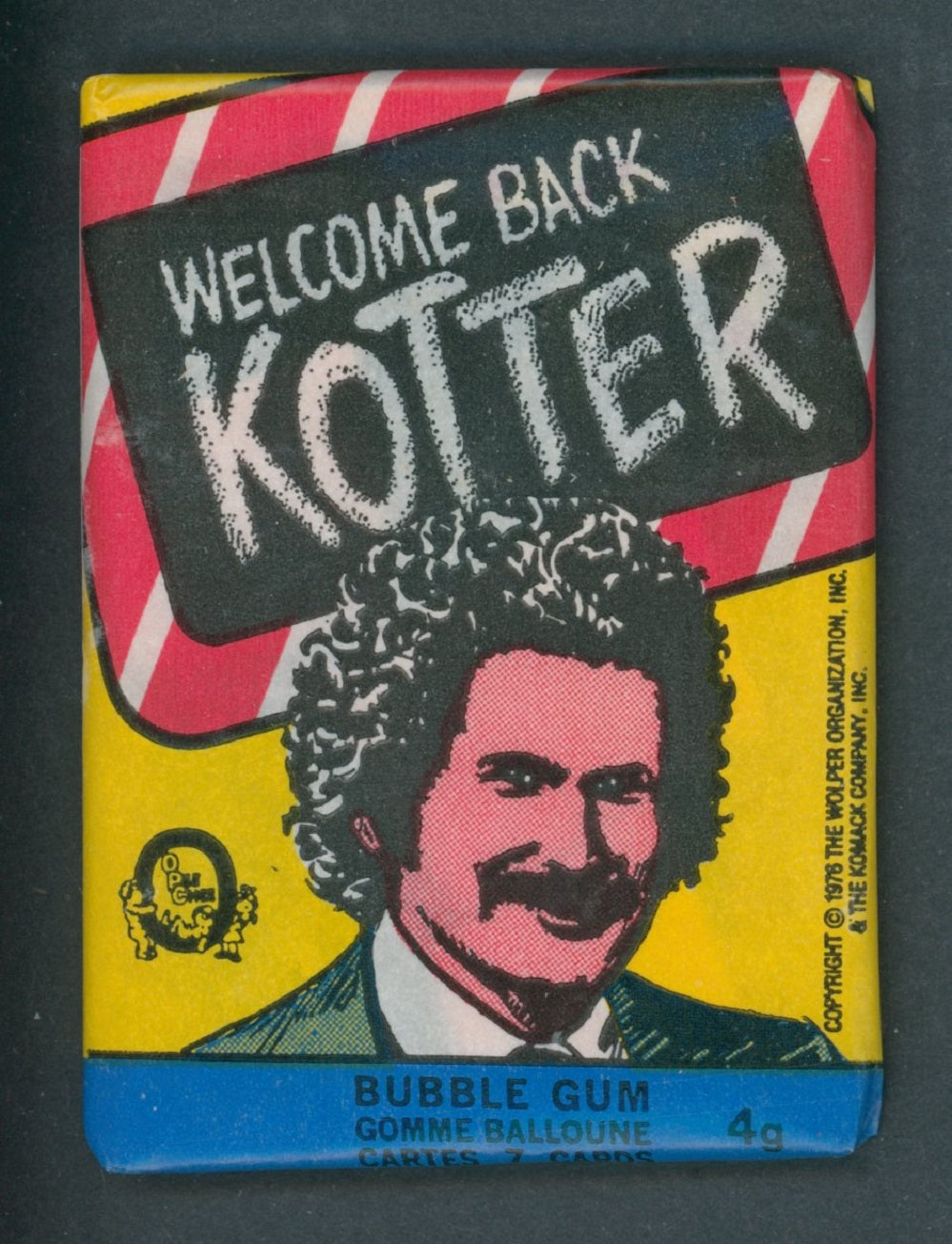 1976 OPC O-Pee-Chee Welcome Back Kotter Unopened Wax Pack