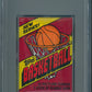 1981 1981/82 Topps Basketball Unopened Wax Pack PSA 6