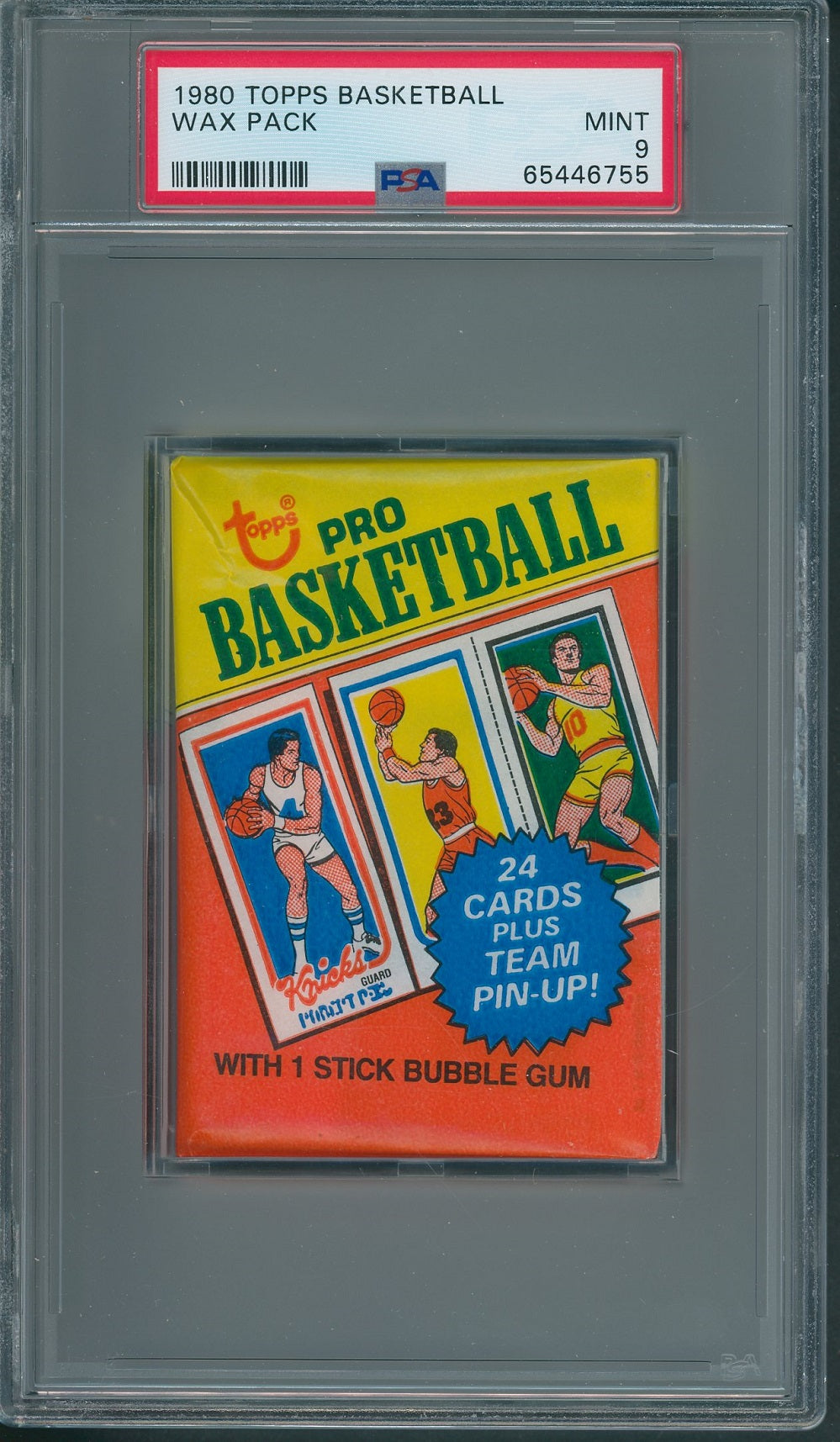 1980 1980/81 Topps Basketball Unopened Wax Pack PSA 9 *6755