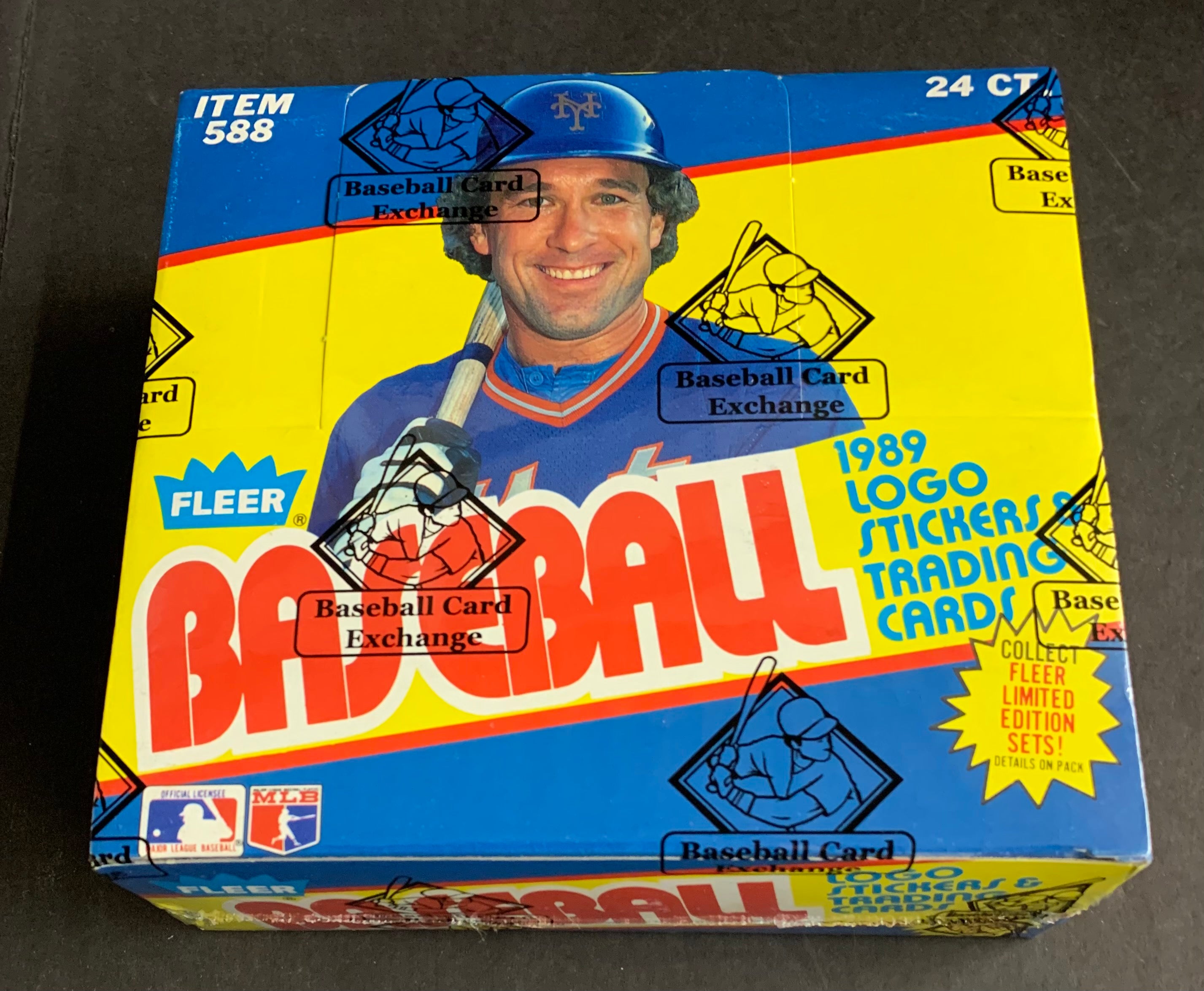 1989 Fleer Baseball Unopened Cello Box (FASC) (Code 83502)