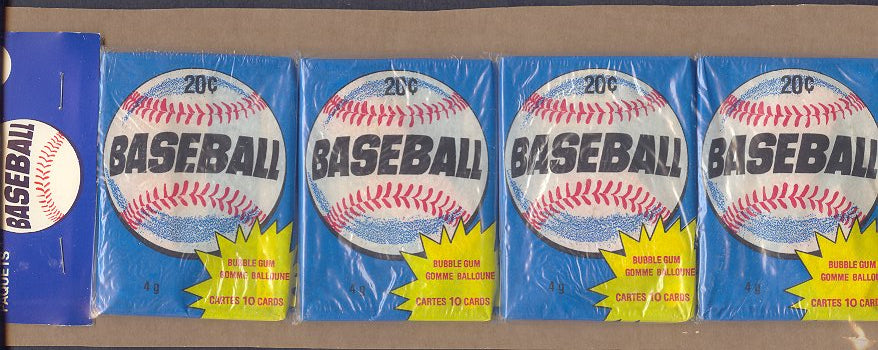 1980 OPC O-Pee-Chee Baseball Unopened Wax Pack Rack Pack (Authenticate)