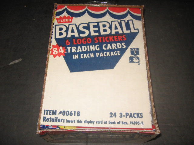 1983 Fleer Baseball Super Jumbo Unopened Box