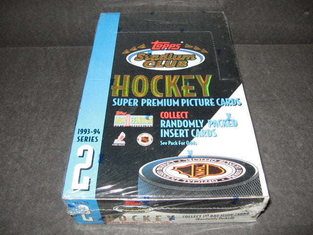 1993/94 Topps Stadium Club Hockey Series 2 Box (24/14)