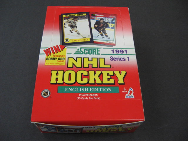 1991/92 Score Hockey Series 1 Box (Can/Eng)